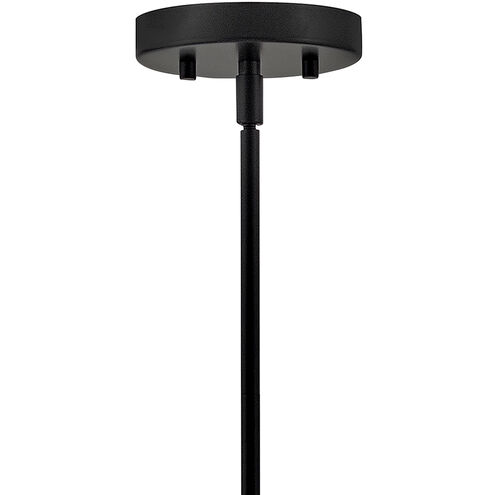 Maisie 1 Light 15 inch Black Pendant Ceiling Light in Cased Opal