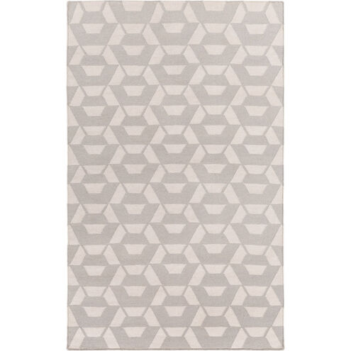 Rivington 120 X 96 inch Gray and Neutral Area Rug, Wool and Cotton