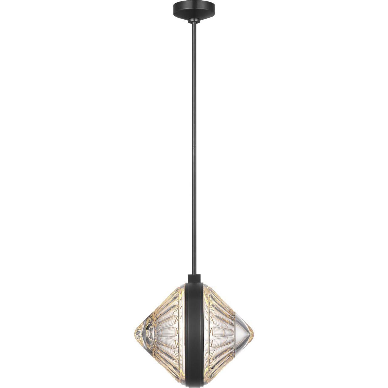 Waterford Copper Coast LED 15 inch Bronze Olive Cut Pendant Ceiling Light