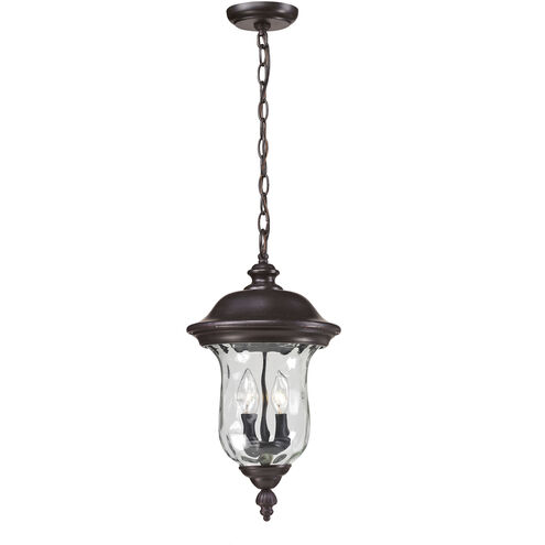 Armstrong 2 Light 10 inch Bronze Outdoor Chain Mount Ceiling Fixture