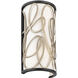 Scribble 2 Light 8 inch Matte Black Sconce Wall Light, Smithsonian Collaboration