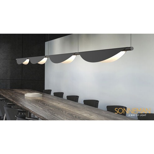 Tela LED 79 inch Satin Black Pendant Ceiling Light
