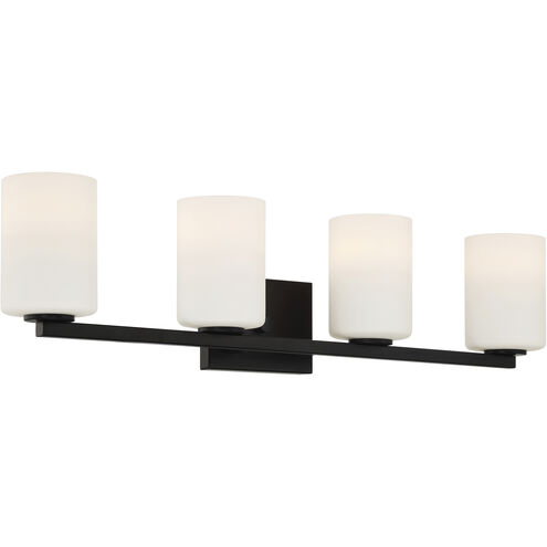 Sienna 30 inch Matte Black Bath Vanity Light Wall Light