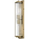 Henri 2 Light 4.75 inch Heritage Brass Vanity Light Wall Light