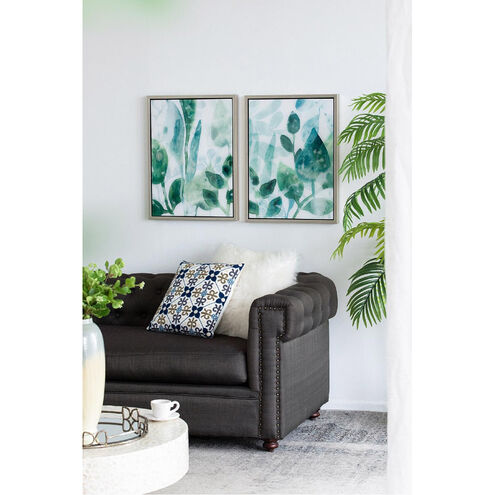 Leaves in Shades of Greens 25.4 X 19.1 inch Printed Acrylic Wall Art