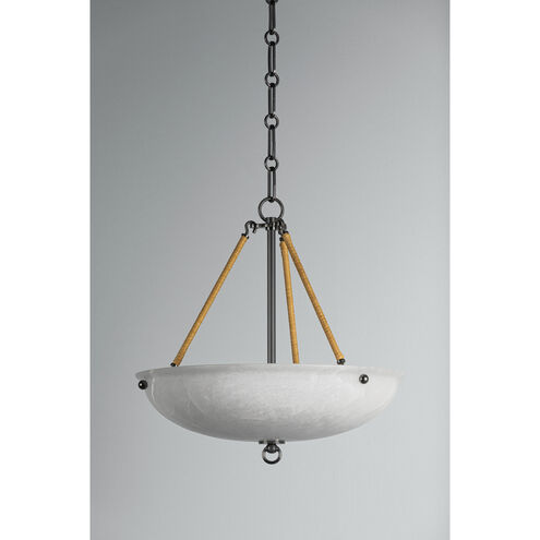 Somerset 3 Light 16 inch Distressed Bronze Pendant Ceiling Light