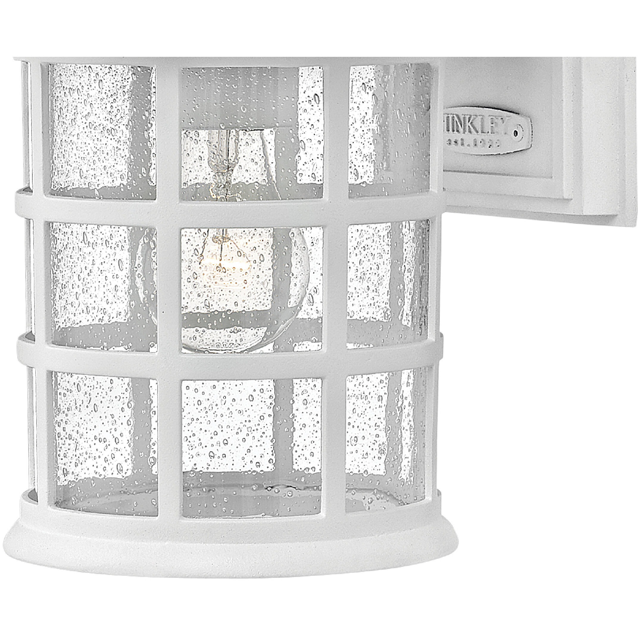 Freeport Coastal Elements Outdoor Wall Mount Lantern in Textured White