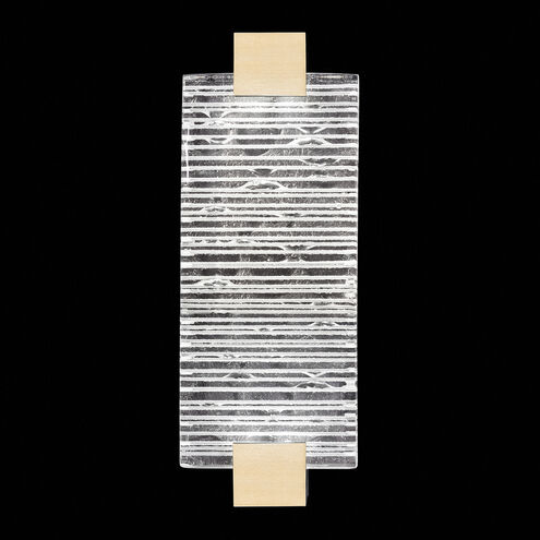 Terra Wall Sconce Wall Light in Gold, Rake Cast Glass
