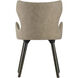 Upholstered Taupe Dining Chairs in Beige, Set of 2