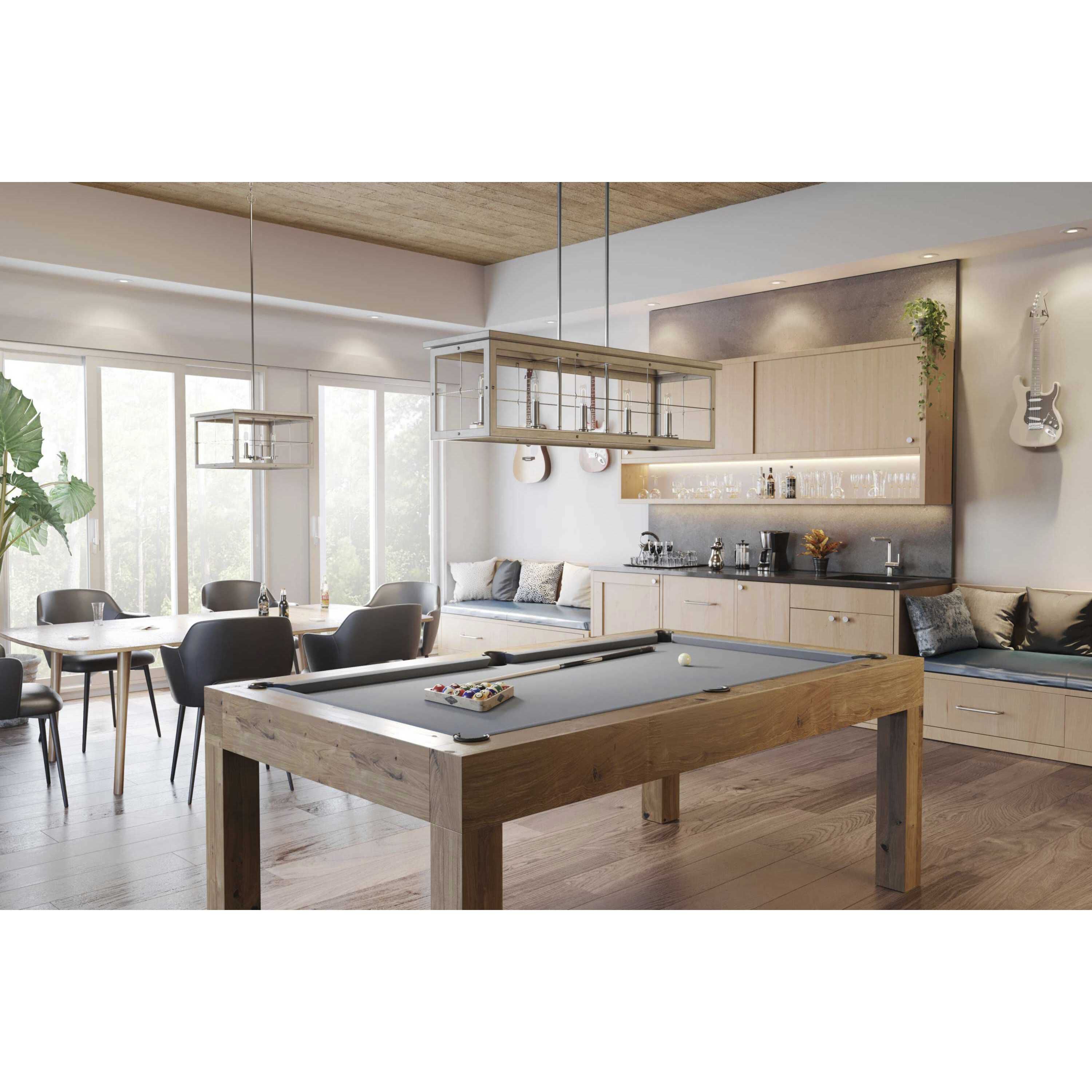 Hedgerow 5 Light 40 inch Brushed Nickel Island Chandelier Ceiling Light