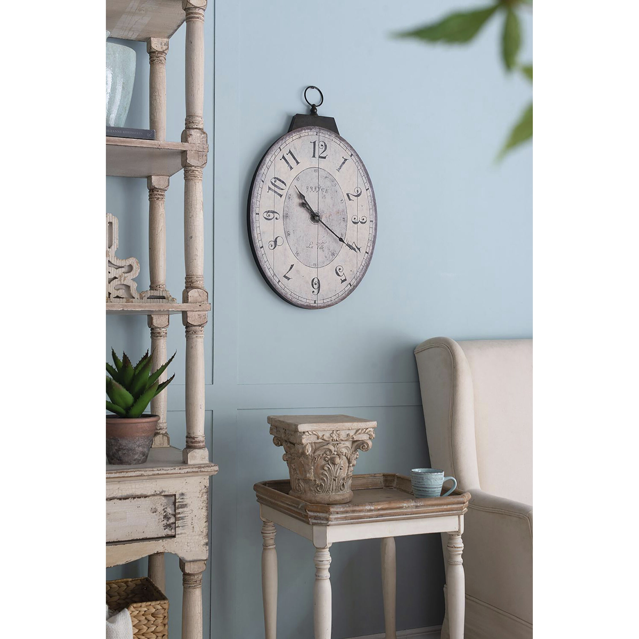 Thaddeus 29 X 17.7 inch Wall Clock