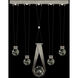 Aria 10 Light 43 inch Silver Pendant Ceiling Light