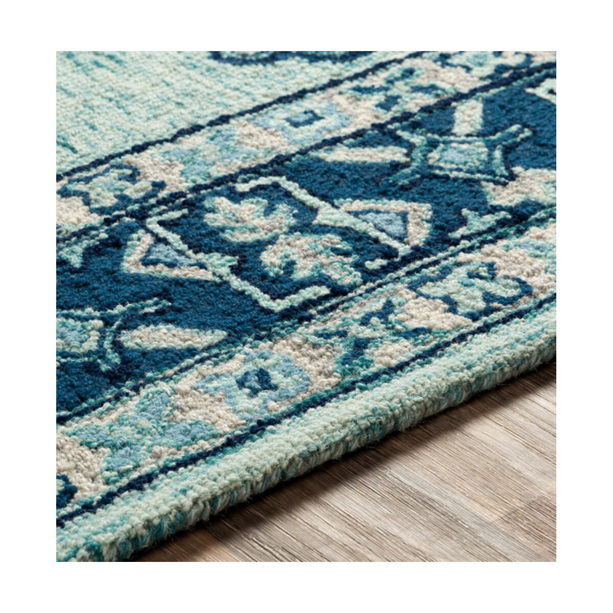 Serafina 156 X 108 inch Dark Blue/Ice Blue/Teal/Navy/Denim/Ivory Rugs