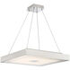 Halona LED 21 inch Chrome Pendant Ceiling Light in Frost