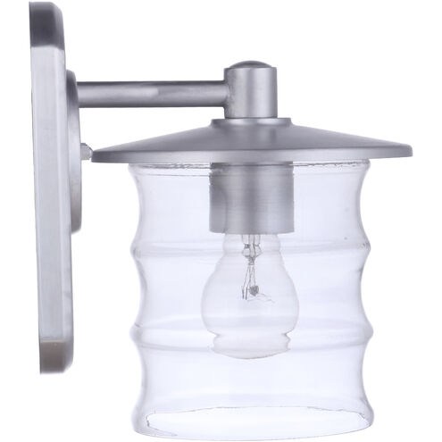 Canon Outdoor Wall Mount in Satin Aluminum, Small