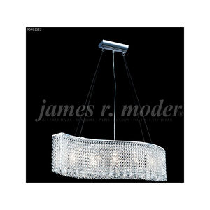 Fashionable Broadway 5 Light 7 inch Silver Crystal Chandelier Ceiling Light