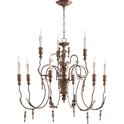 Salento 9 Light 32 inch Vintage Copper Chandelier Ceiling Light