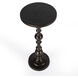 Darien Round Pedestal 10"W Side Table in Bronze