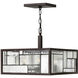 Mondrian LED 16 inch Buckeye Bronze Indoor Semi-Flush Mount Ceiling Light, Convertible to Pendant