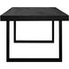 Jedrik 79 X 39 inch Black Dining Table, Outdoor