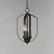 Provident 3 Light 10 inch Black Chandelier Ceiling Light