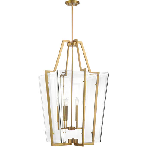 Farell 4 Light 21 inch Warm Brass Pendant Ceiling Light