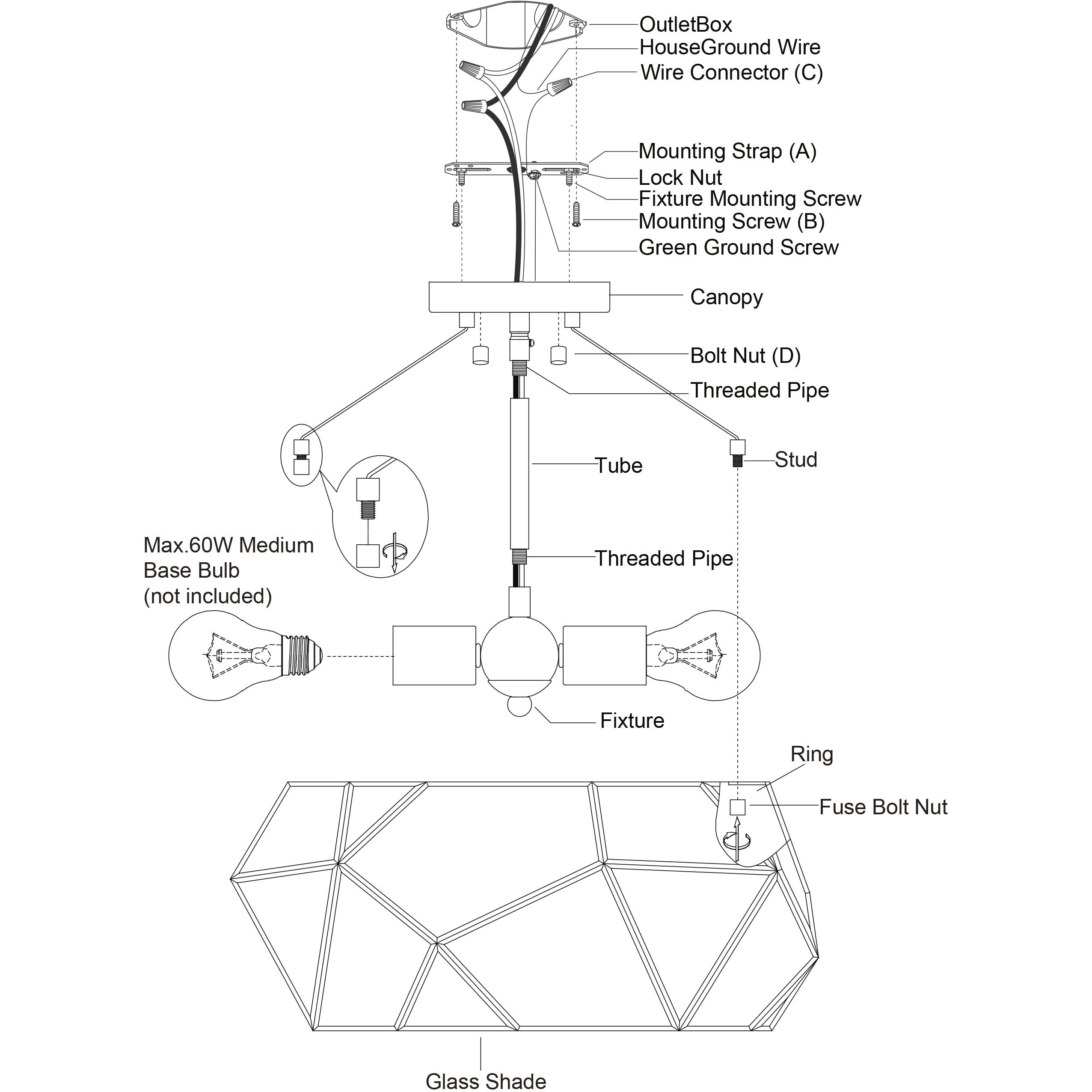 Euclid LED 16 inch Aged Brass Semi-Flush Mount Ceiling Light