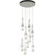 Link 9 Light 20.5 inch Sterling Pendant Ceiling Light, Round