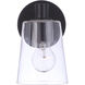 Emilio 1 Light 5 inch Flat Black Wall Sconce Wall Light