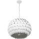 Talia 5 Light 20.5 inch Matte White Chandelier Ceiling Light