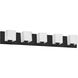 Verona 5 Light 29.5 inch Matte Black Vanity Light Wall Light