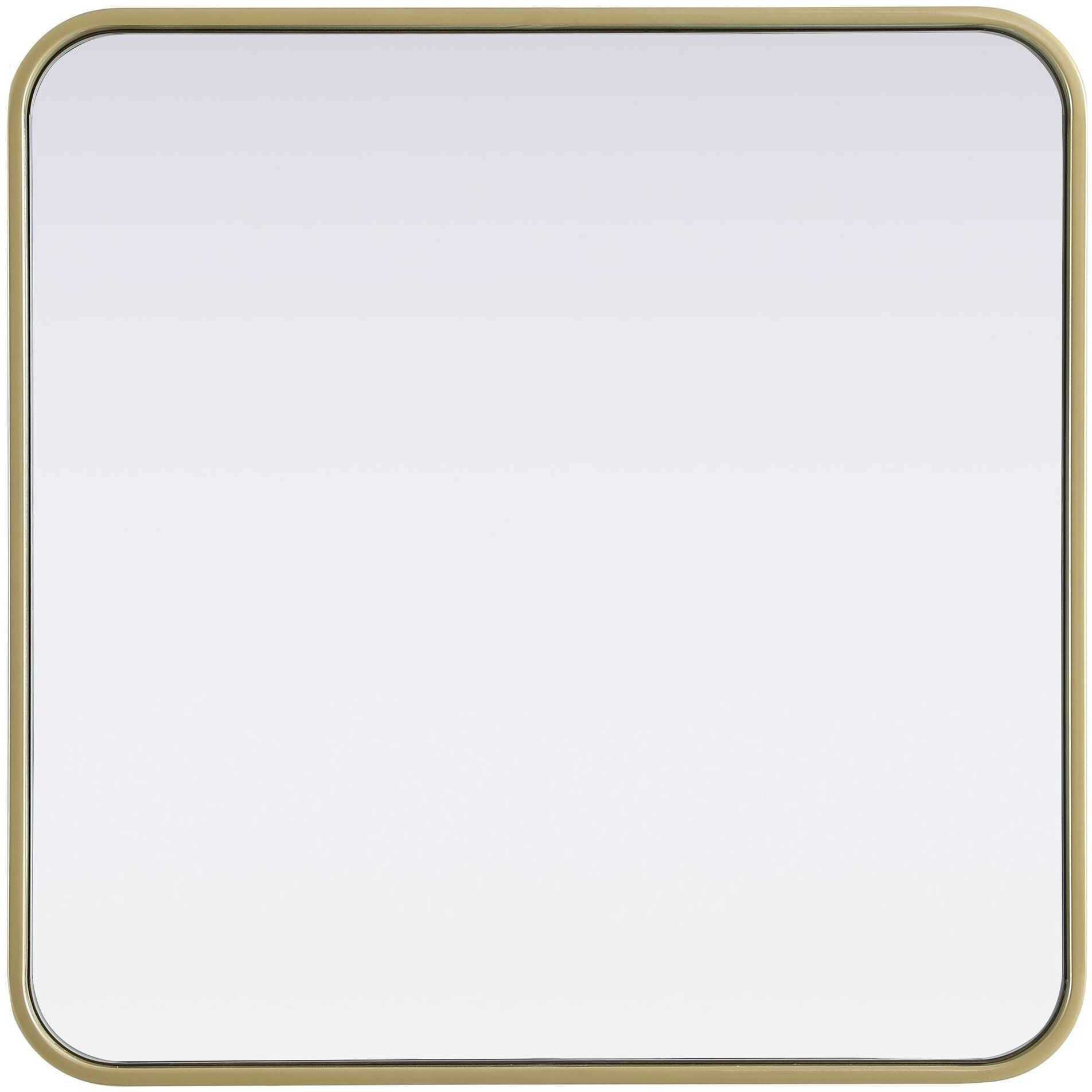 Remy 24 X 24 inch Brass Mirror