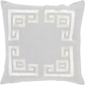 Milo 18 X 18 inch Light Gray and Beige Throw Pillow