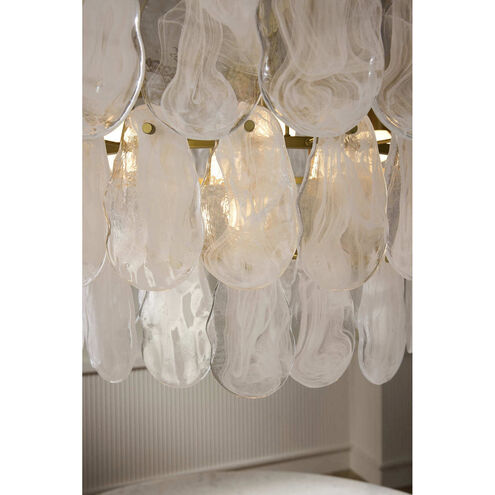 Leon 7 Light 38 inch Antique Brass Chandelier Ceiling Light, Large