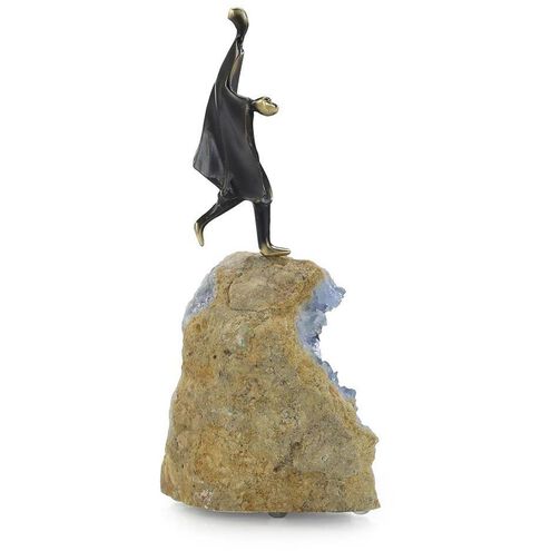 Cloaked Figure 8.75 X 3.75 inch Sculpture, on Kyanite, I