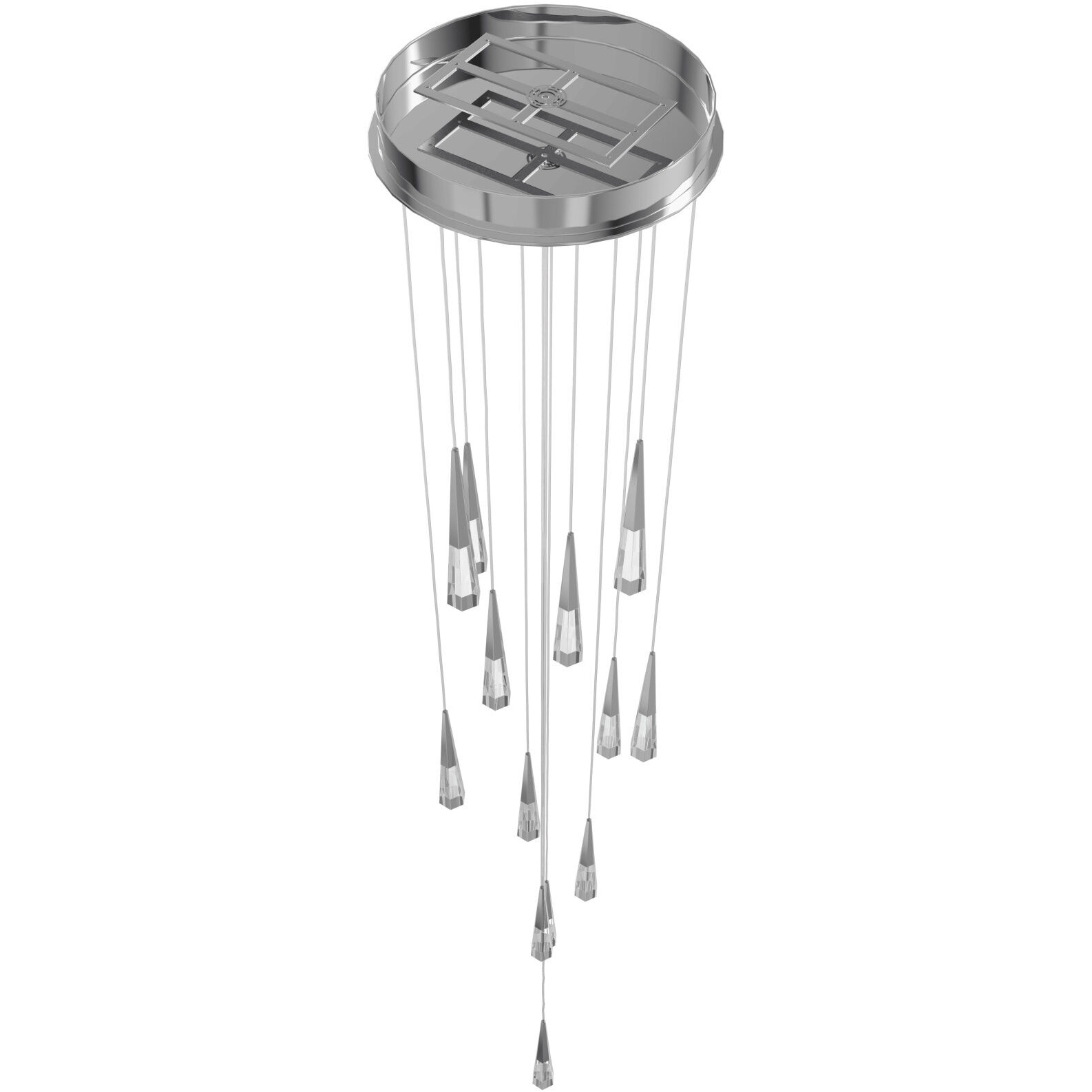 Avalon LED 22 inch Polished Chrome Multi Port Pendant Ceiling Light