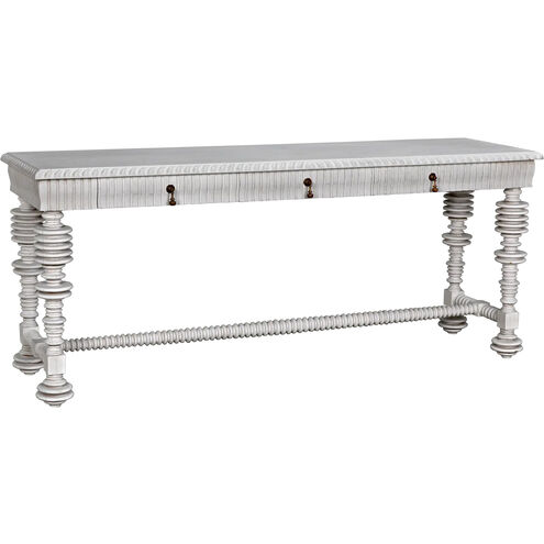 Portuguese 72.5 X 20.5 inch White Wash Console