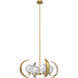 Celeste 4 Light 30 inch Vintage Brass Pendant Ceiling Light