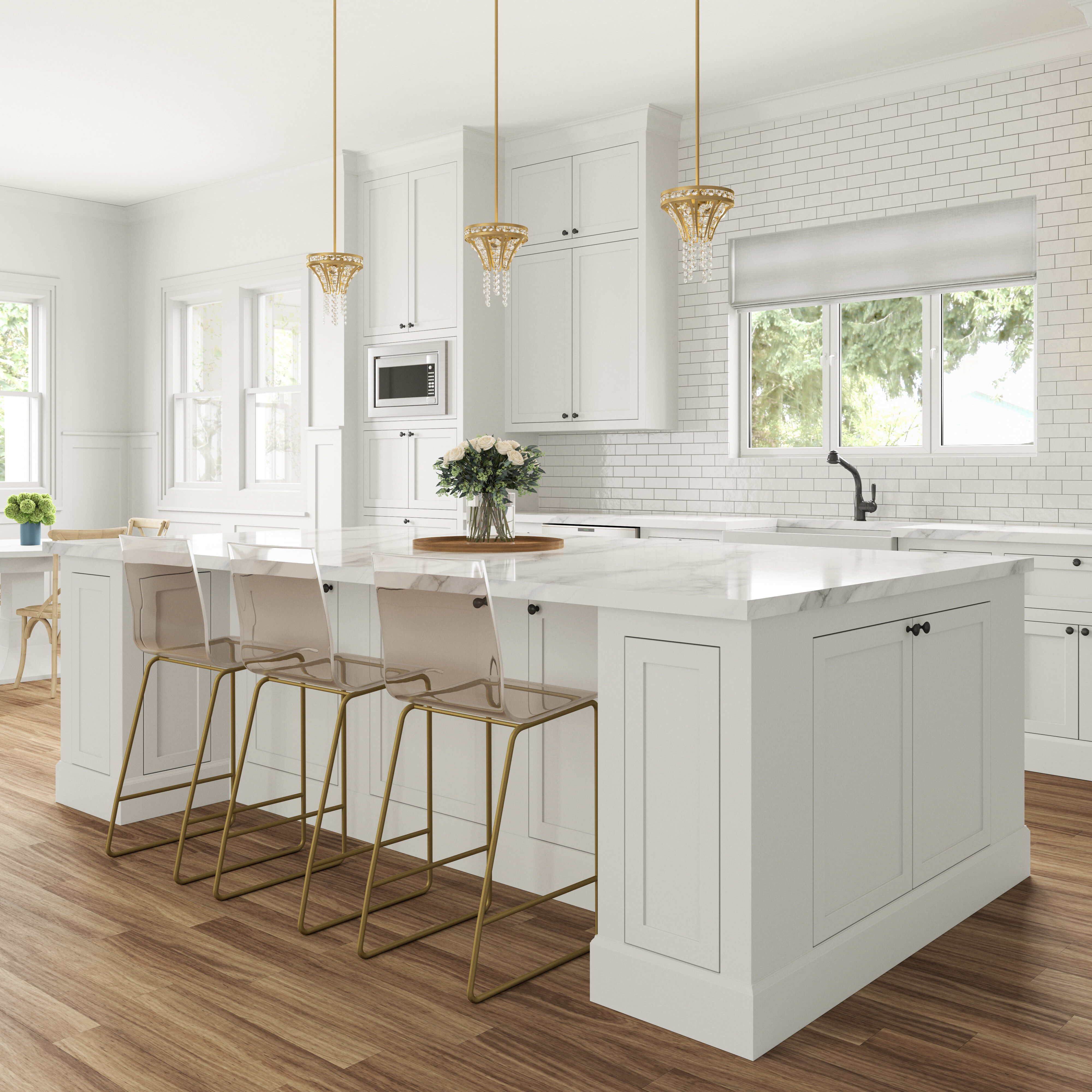 Fantania 2 Light 8 inch Champagne Gold Mini Pendant Ceiling Light