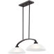 Somerset 2 Light 34 inch English Bronze Linear Chandelier Ceiling Light