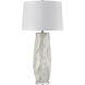 Parker 37.5 inch 150 watt Gloss White Table Lamp Portable Light