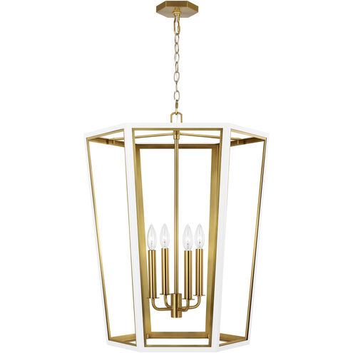 AH by Alexa Hampton Curt 4 Light 21.38 inch Foyer Pendant