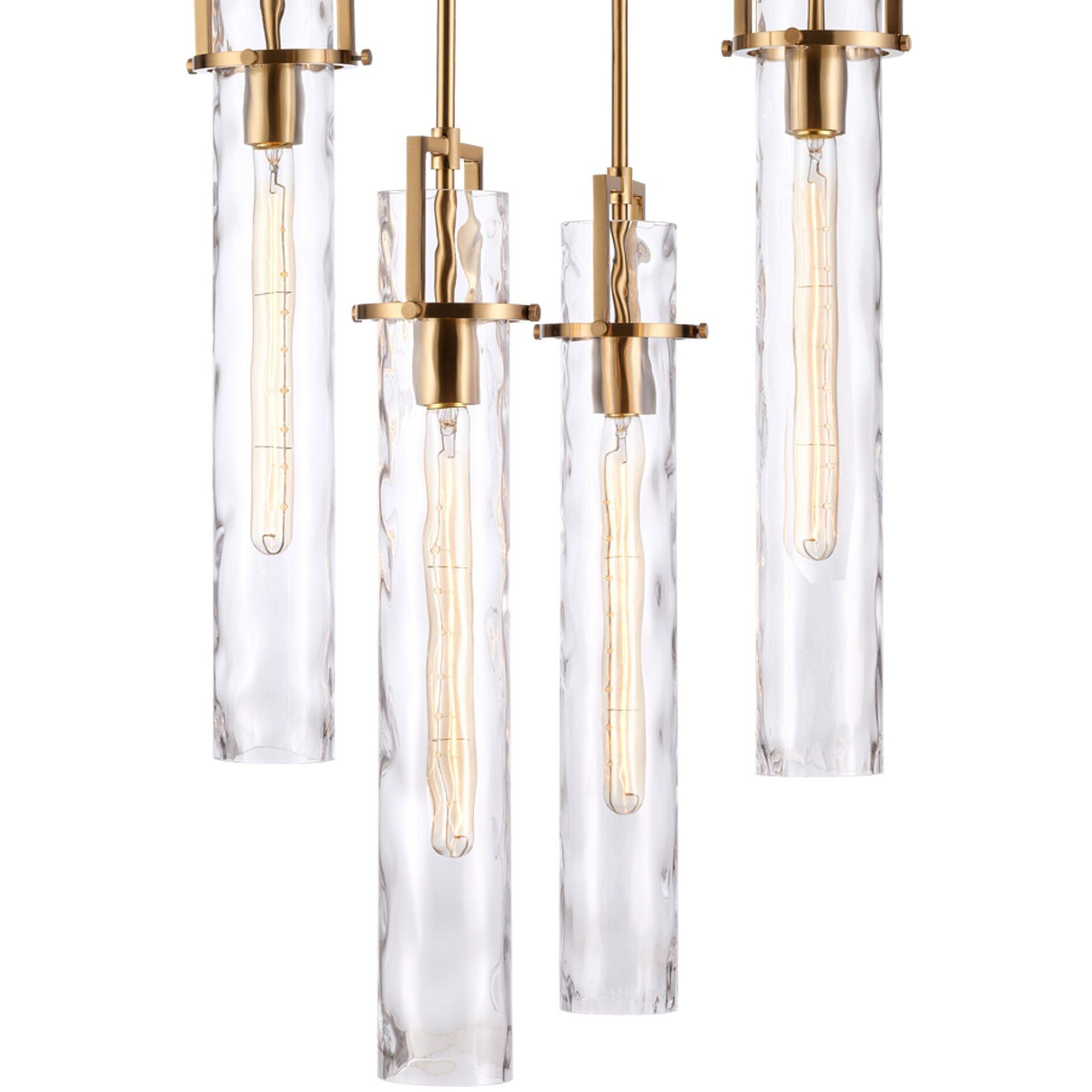 Jayden 4 Light 19.75 inch Lacquered Gold Chandelier Ceiling Light