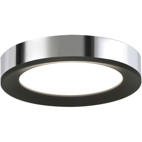 Alta LED 16 inch Black and Polished Chrome Flush Mount Ceiling Light