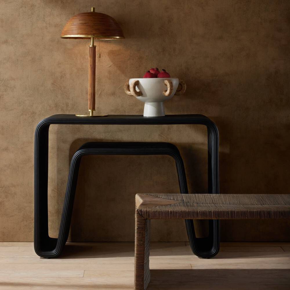 Zuri Black Wash Bench