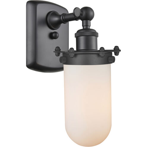 Austere Kingsbury LED 4.5 inch Brushed Satin Nickel Sconce Wall Light in Matte White Glass