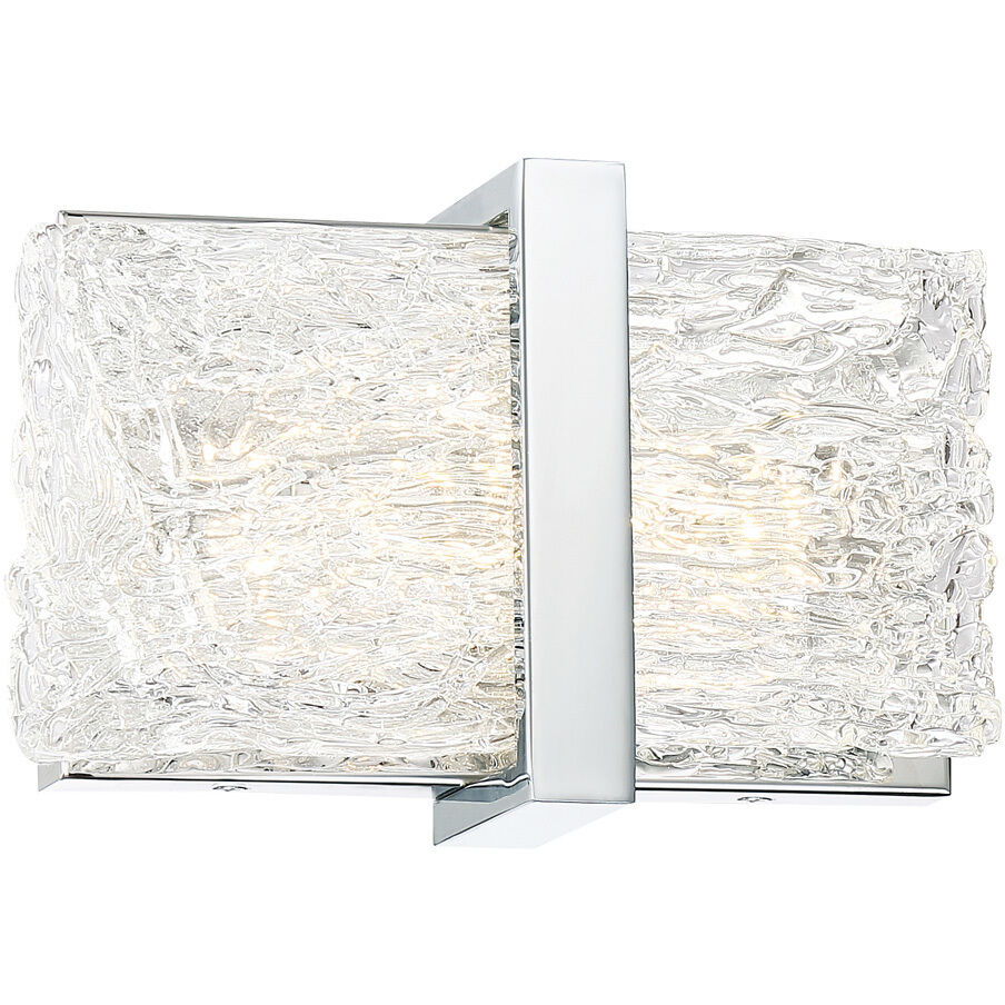 Forest Ice II LED 11.13 inch Chrome Bath Light Wall Light