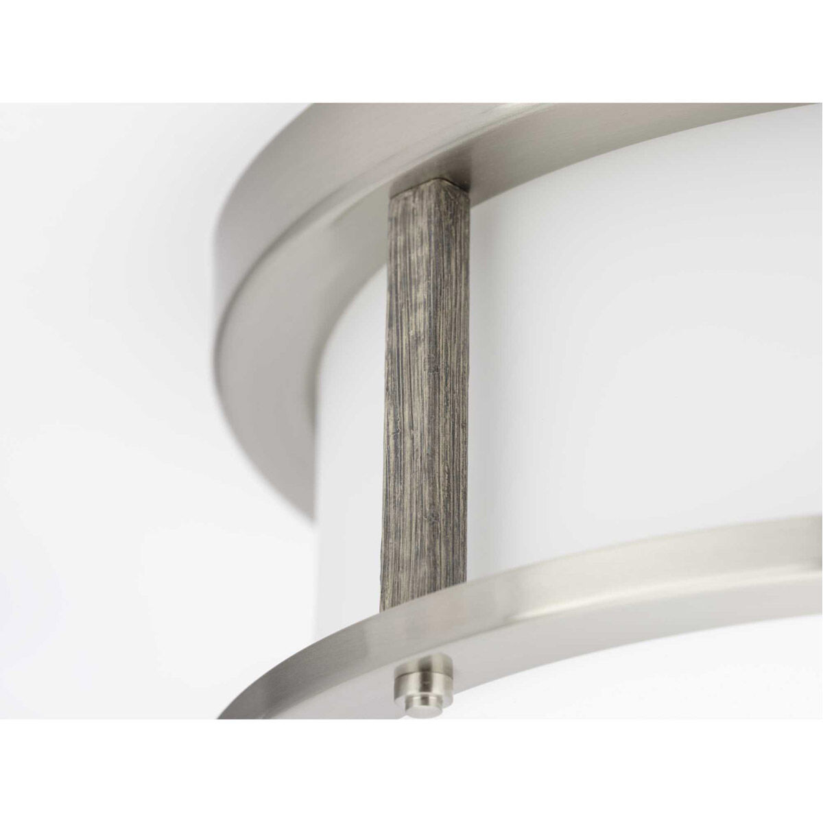 Mast 2 Light 13 inch Brushed Nickel Flush Mount Ceiling Light