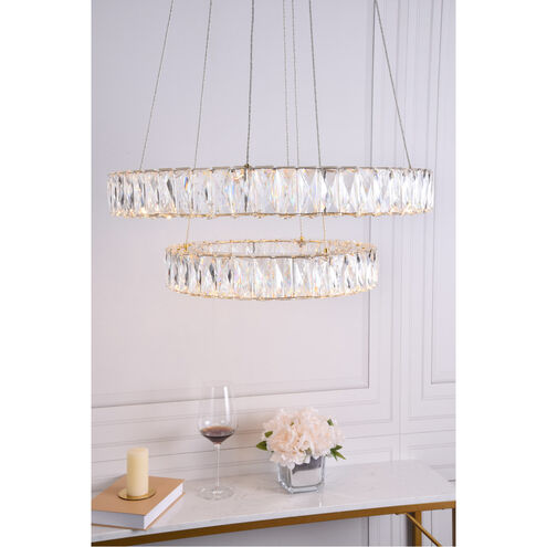 Monroe LED 24 inch Gold Pendant Ceiling Light
