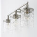 Colton 3 Light 24 inch Brushed Nickel Vanity Light Wall Light